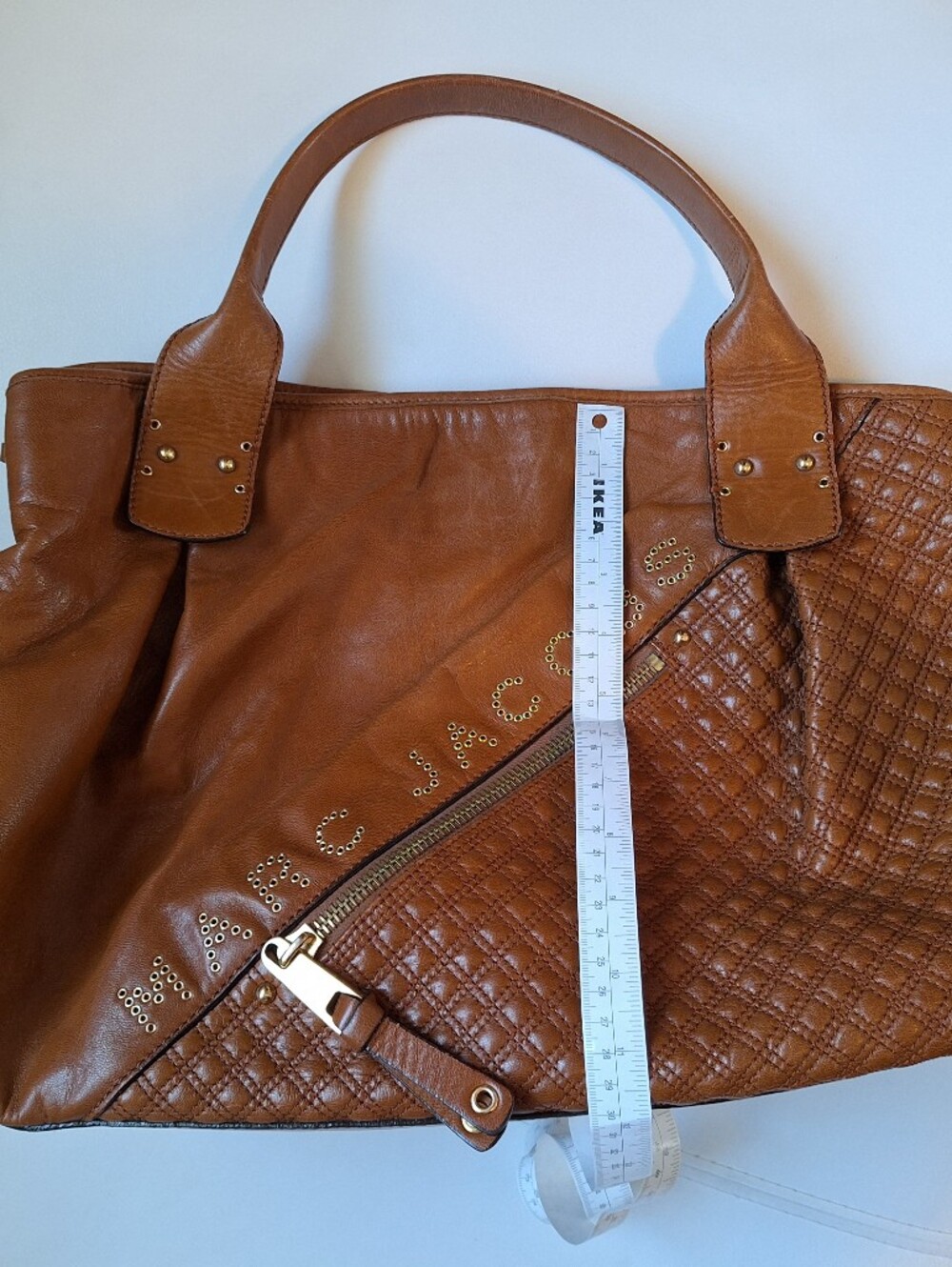 Marc Jacobs Cognac Quilted Leather Shoulder Bag - Picture 2 of 13
